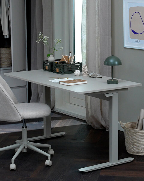 Radni sto sa gas.pod. LUNDTOFT 70x130 bež