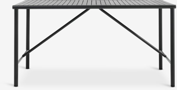 VIERLI D149 stół + 4 INGSTRUP krzesło czarny