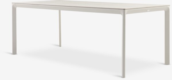 KUMLA L200 table beige + 4 GUDHJEM chair natural