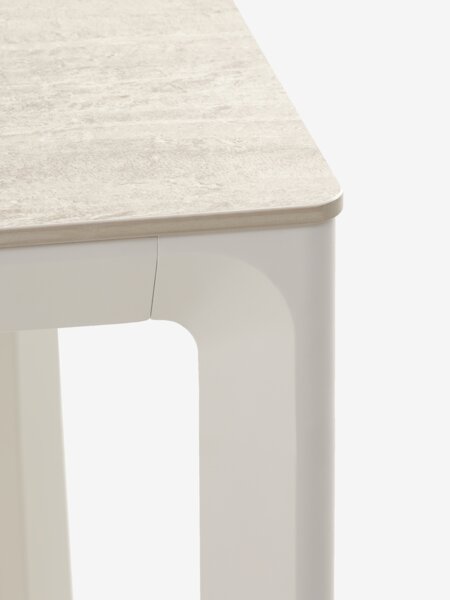 KUMLA L200 table beige + 4 GUDHJEM chair natural