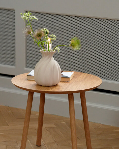 Vase GUNNI Ø14xH18cm weiß