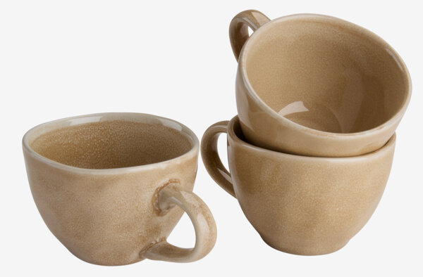 Šálek na kávu DETMER Ø9xV7 22 cl béžová kamenina