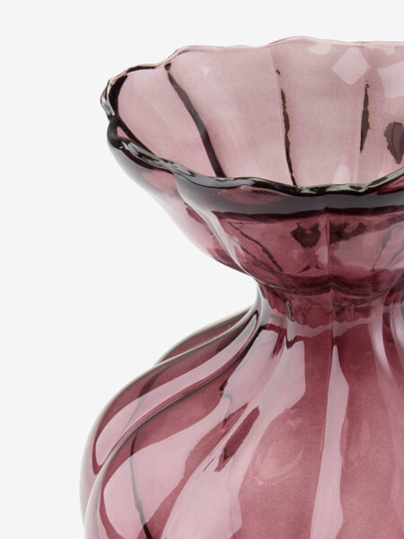 Jarrón VILMER Ø19xA30cm berenjena