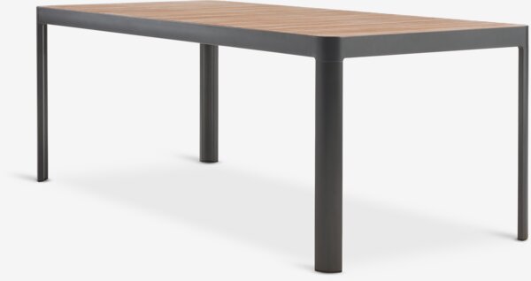 SIRDAL L211 bord hardtre + 4 NANNESTAD stol