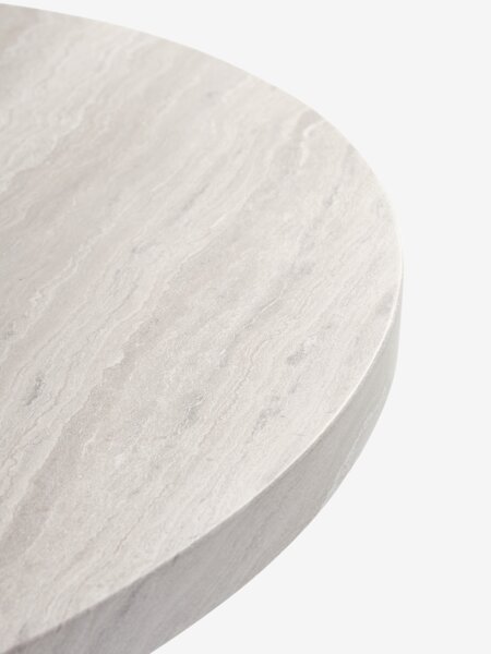 Стіл SKARSLIA д.110см травертин + 4 Стільці GILJA бежевий