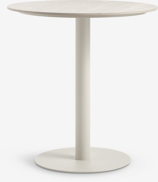 VAMDRUP Ø70 stůl + 2 GILJA židle béžová