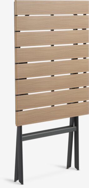 SANDVIKA D65 stůl + 2 GUDHJEM židle přírodní