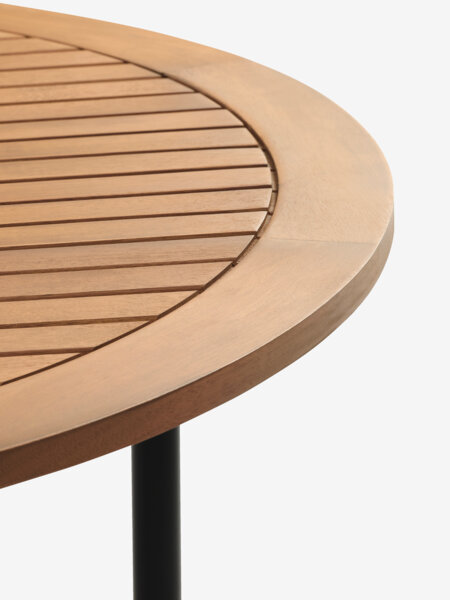 RENA L54/175 table bois massif + 4 GUDHJEM chaises naturel