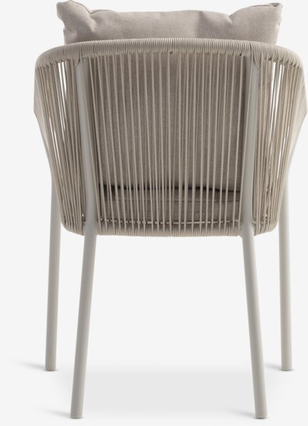 VAMDRUP Ø70 stůl + 2 GILJA židle béžová