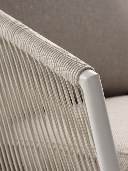 VAMDRUP Ø70 stůl + 2 GILJA židle béžová