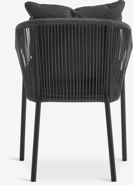 Silla apilable GILJA secado rápido gris