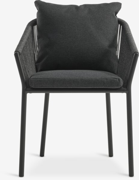 Silla apilable GILJA secado rápido gris