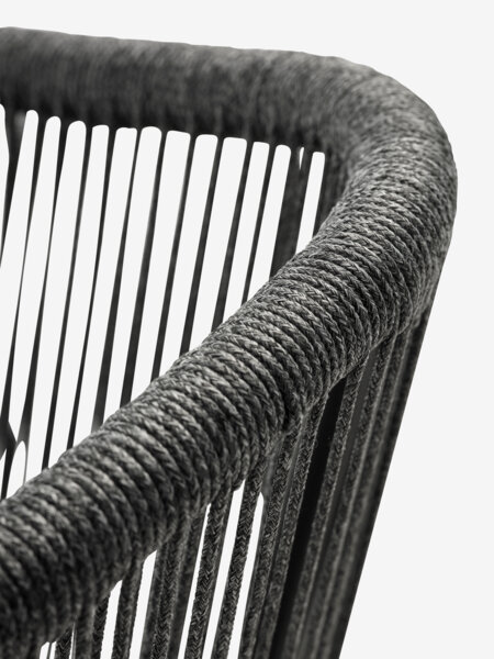 Silla apilable GILJA secado rápido gris