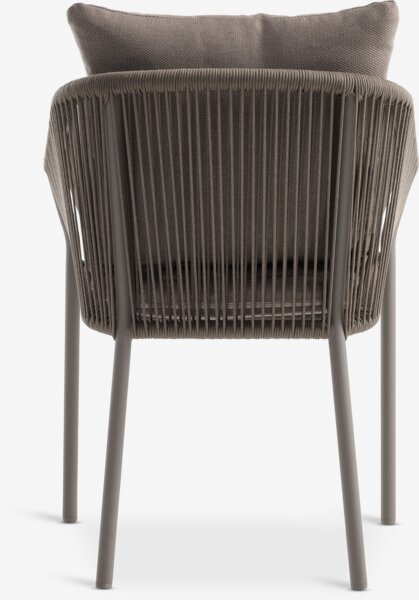 Silla apilable GILJA secado rápido arena oscuro