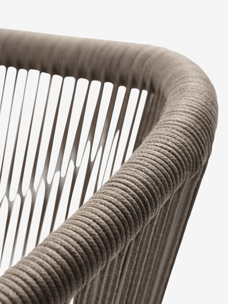 Silla apilable GILJA secado rápido arena oscuro