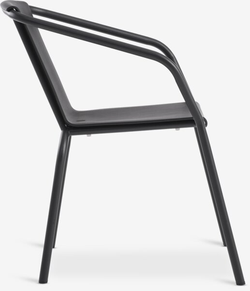 Silla apilable MODUM negro