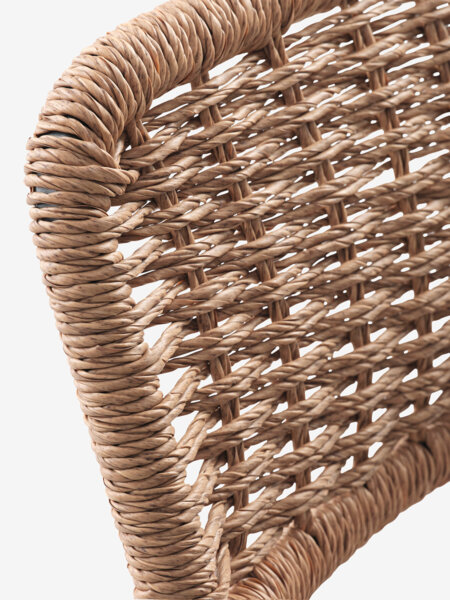 HOBRO L70 bord grå + 2 ORKANGER stol natur