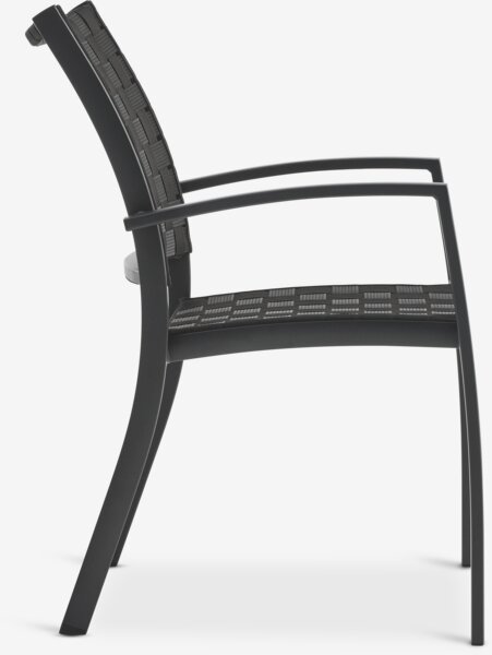 VAMDRUP Ø70 stůl šedá +2 GLOMFJORD židle černá