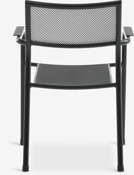 KUMLA Д200 маса сива + 4 HEMSEDAL стола черни