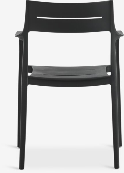 KUMLA Μ150 τραπέζι γκρι + 4 INGSTRUP καρέκλα μαύρο