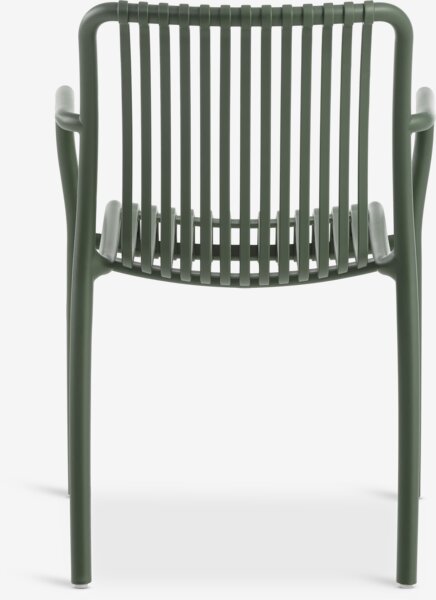 JERSORE L70 bord sort + 2 NABBEN stol grøn