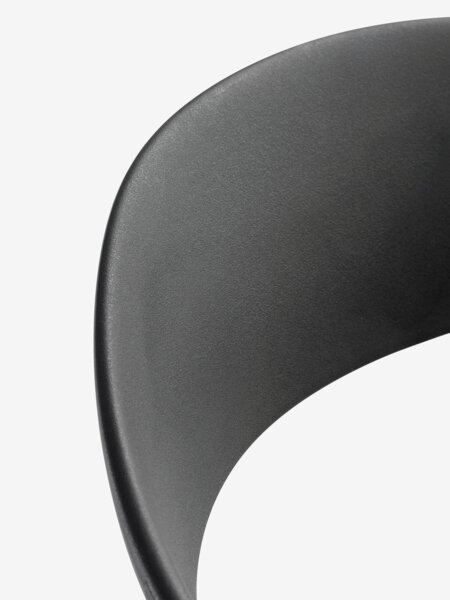 SIRDAL L91 bord hardtre + 4 NANNESTAD stol mørk grå