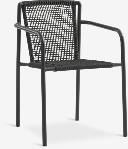 MADERUP D205 stol crna + 4 KRISTIANSTAD stolice zelena