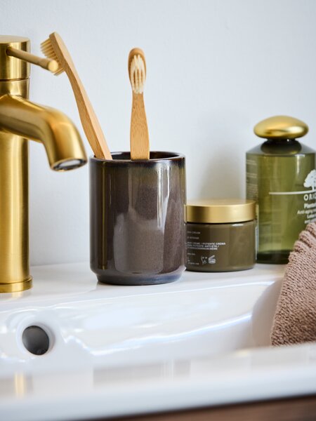 Поставка за четки за зъби LEKERYD кафява