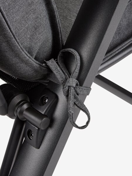 Garden cushion recliner chair REBSENGE dark grey