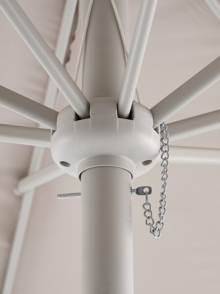 Ombrellone grande HALK Ø300 beige con palo beige