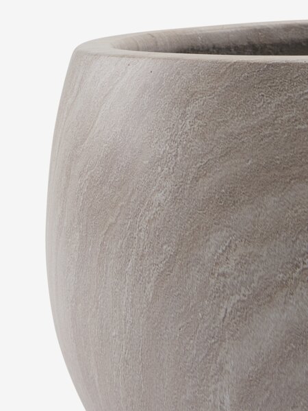 Bahçe saksısı SOLSORT Ø41/30 traverten 2 adt/set