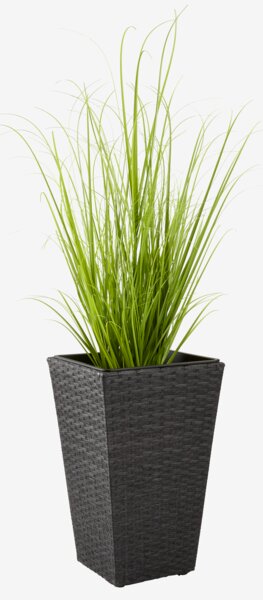 Panier pour plantes BLOMMOR l31xL31xH50 noir