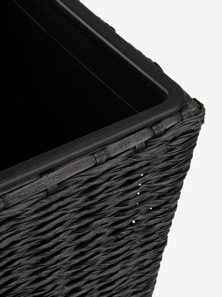 Panier pour plantes KUBB l30xL30xH50cm noir