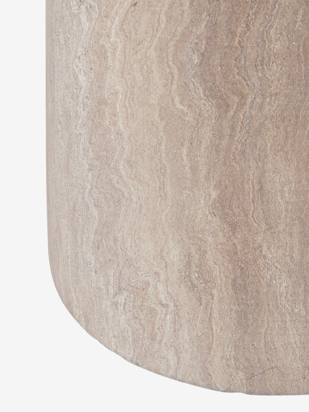 Piedistallo FUGLEKONGE Ø50xH48 cm effetto travertino