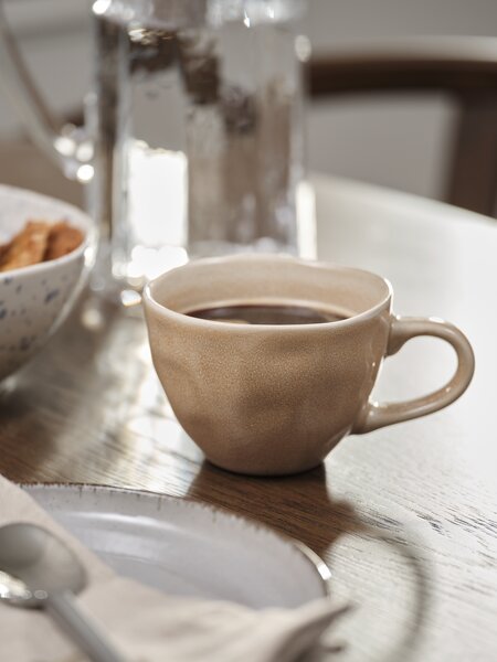 Šálek na kávu DETMER Ø9xV7 22 cl béžová kamenina