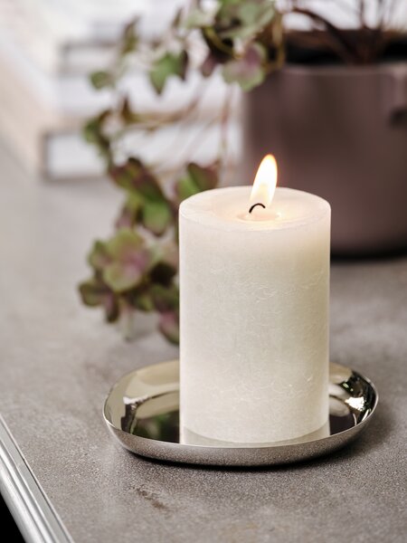 Bandeja decorativa THYGE Ø13cm cromo