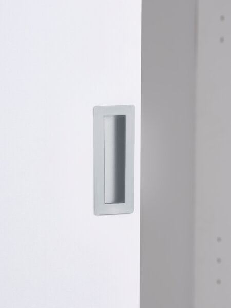 Armadio ODDER 120x201 2 ante scorrevoli con specchio bianco