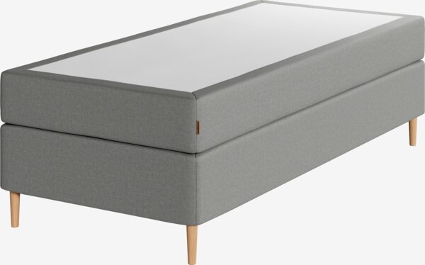 Kontinentalsäng 90x200 cm HEMLA Grå-23 Medium