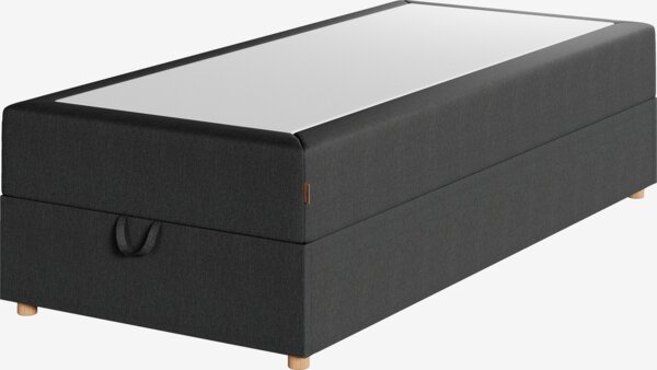 Κρεβάτι τύπου continental 80x200cm HOLMELVA STORAGE γκρι-40