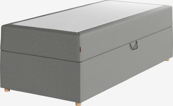 Kontinentalseng 80x200 TYSLA STORAGE grå-23 Fast