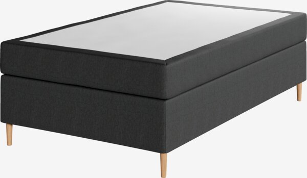 Boxspring 120x200cm VELFJORDEN grijs-40 hard