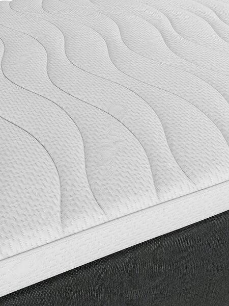 Boxmadras 160x200cm HORSLA + RESA grå-40 Fast
