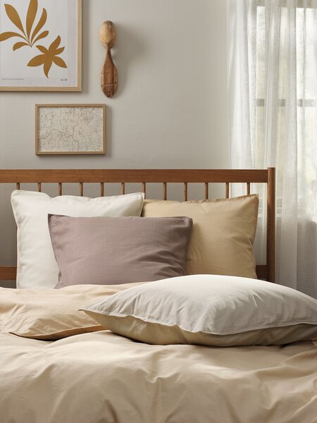 Federa GRO Cotone lavato 65x100 cm color sabbia scuro