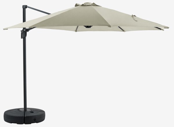 Ombrellone laterale TRONDHEIM Ø 300 cm color avorio