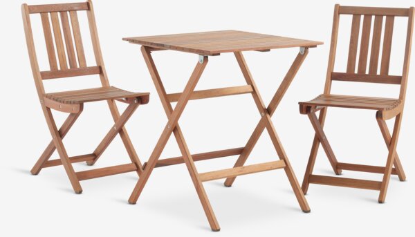 VRAADAL D62 stůl + 2 VRAADAL židle tvrdé dřevo