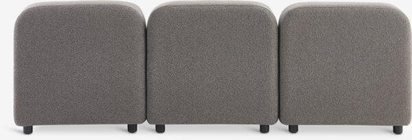 Loungesæt HELAGS + TANE 3 pers. mørk sand