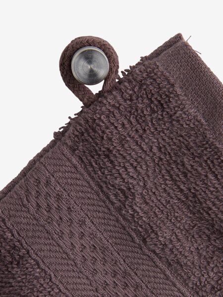 Waschhandschuh UPPSALA 14x20 staubtraube