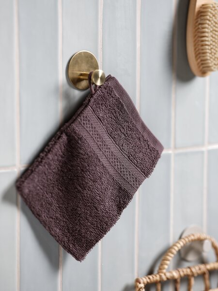 Waschhandschuh UPPSALA 14x20 staubtraube