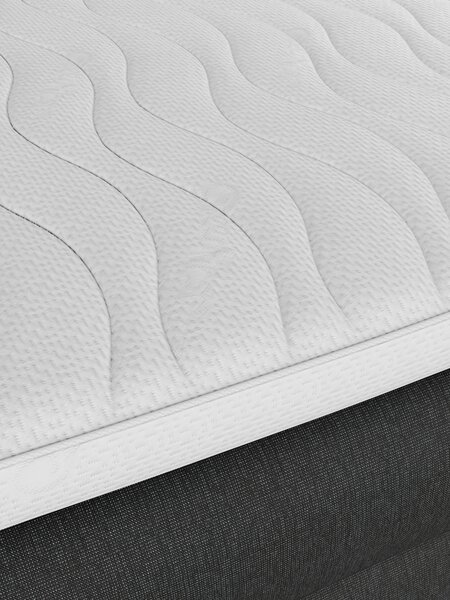 Boxspring 160x200 ANDELVA + TOSEN grijs-40 medium