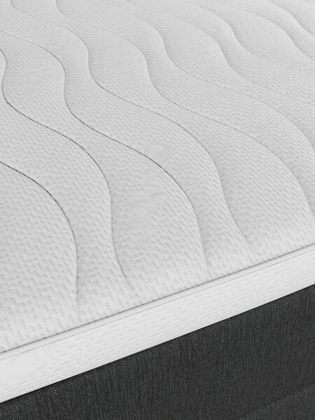 Boxspring 90x200 HEMLA+TOSEN Grijs-40 medium